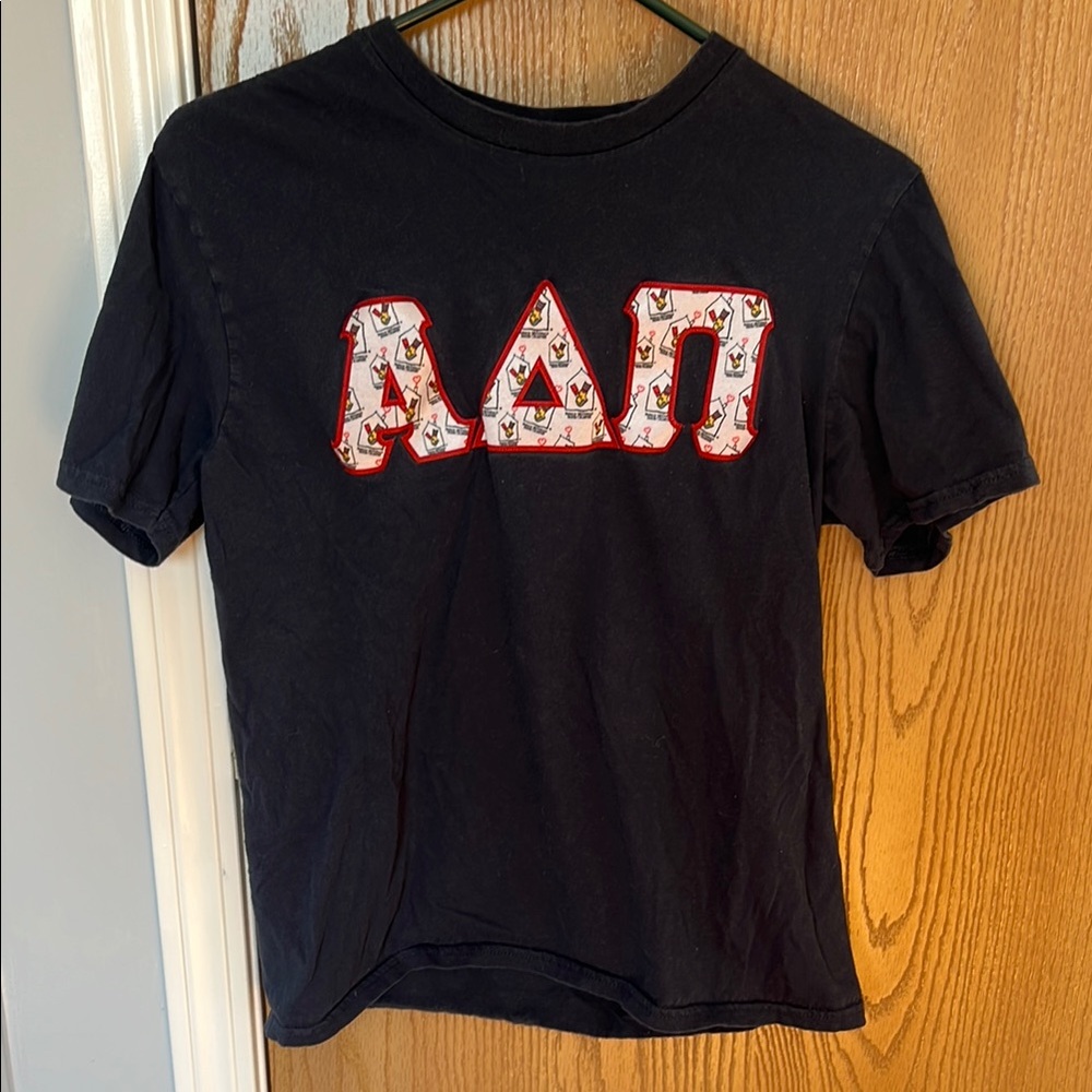 Navy Blue Alpha Delta Pi Greek Letters T-Shirt